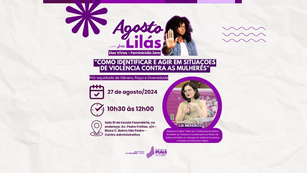 Secretaria das Mulheres promove palestra sobre como identificar e agir em situações de violência contra as mulheres