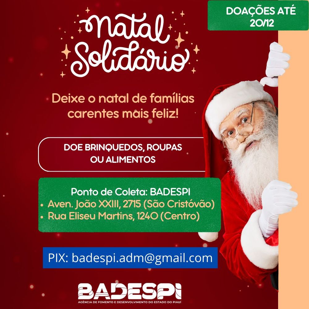 Campanha Natal Solidário da Badespi