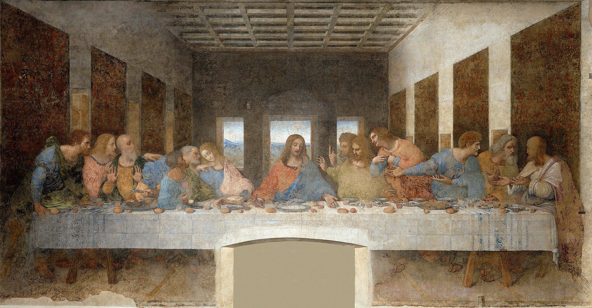 A Última Ceia, pintura do italiano Leonardo da Vinci
