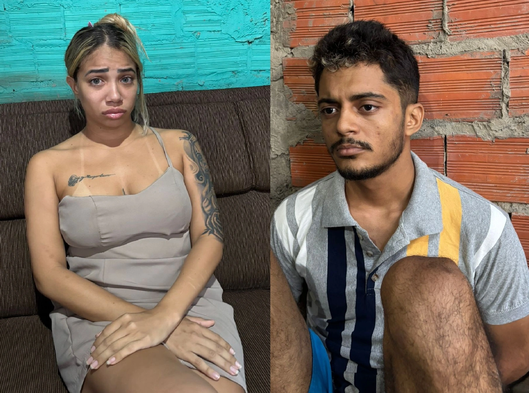 Letícia Ellen e Jorginho, presos em flagrante