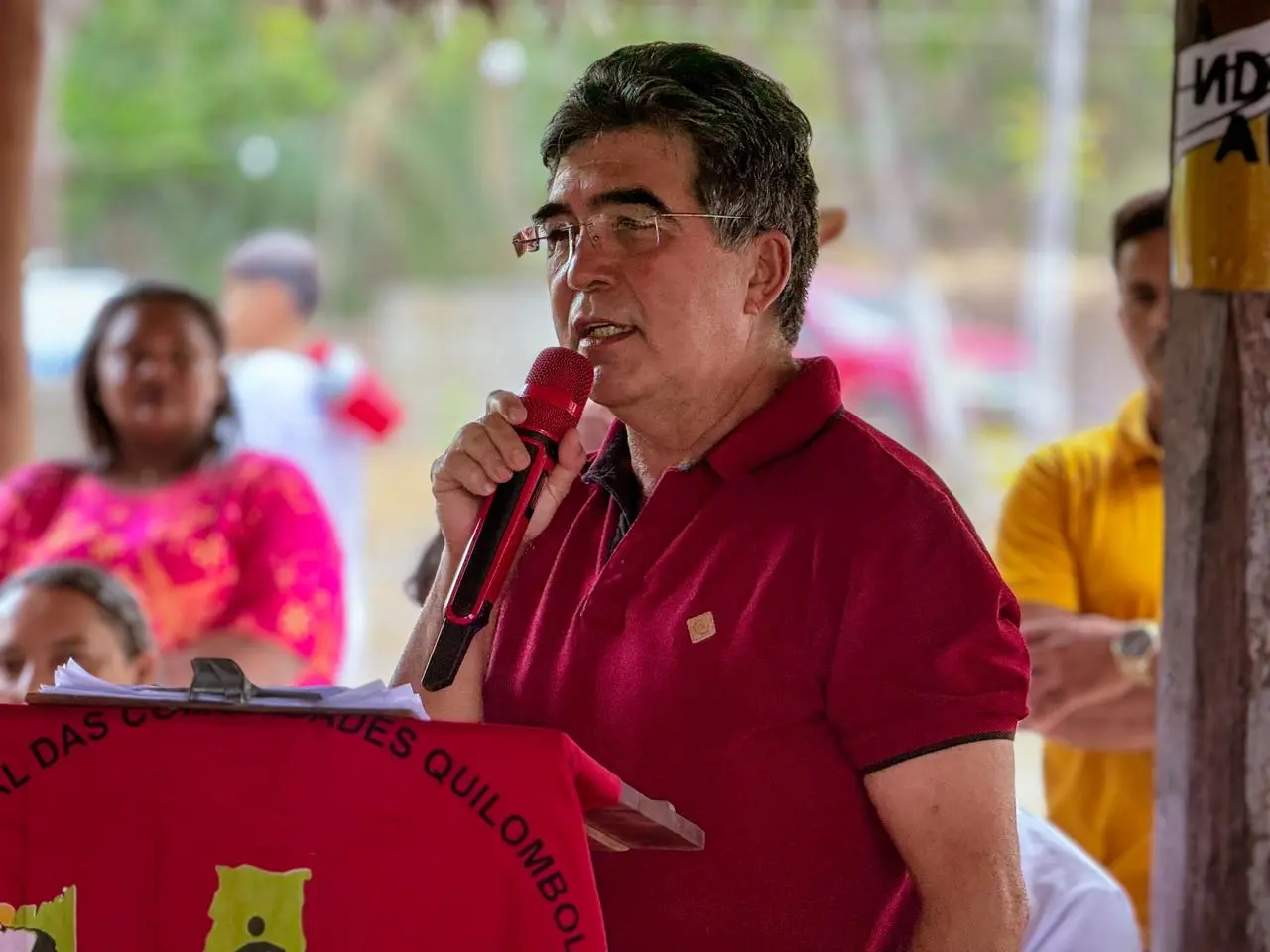 Limma em evento na comunidade quilombola Olho d’Água dos Negros, em Esperantina