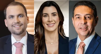 Advogados Mario Basílio, Gisela Freitas e Sigifroi Moreno compõem a lista tríplice