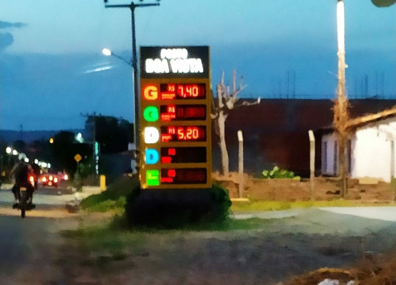 Gasolina chega a R$ 7,40 no interior do Piauí