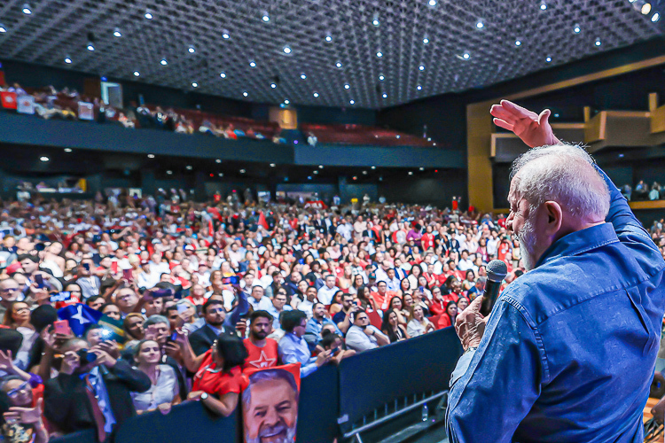 Lula participou da conferência eleitoral do PT