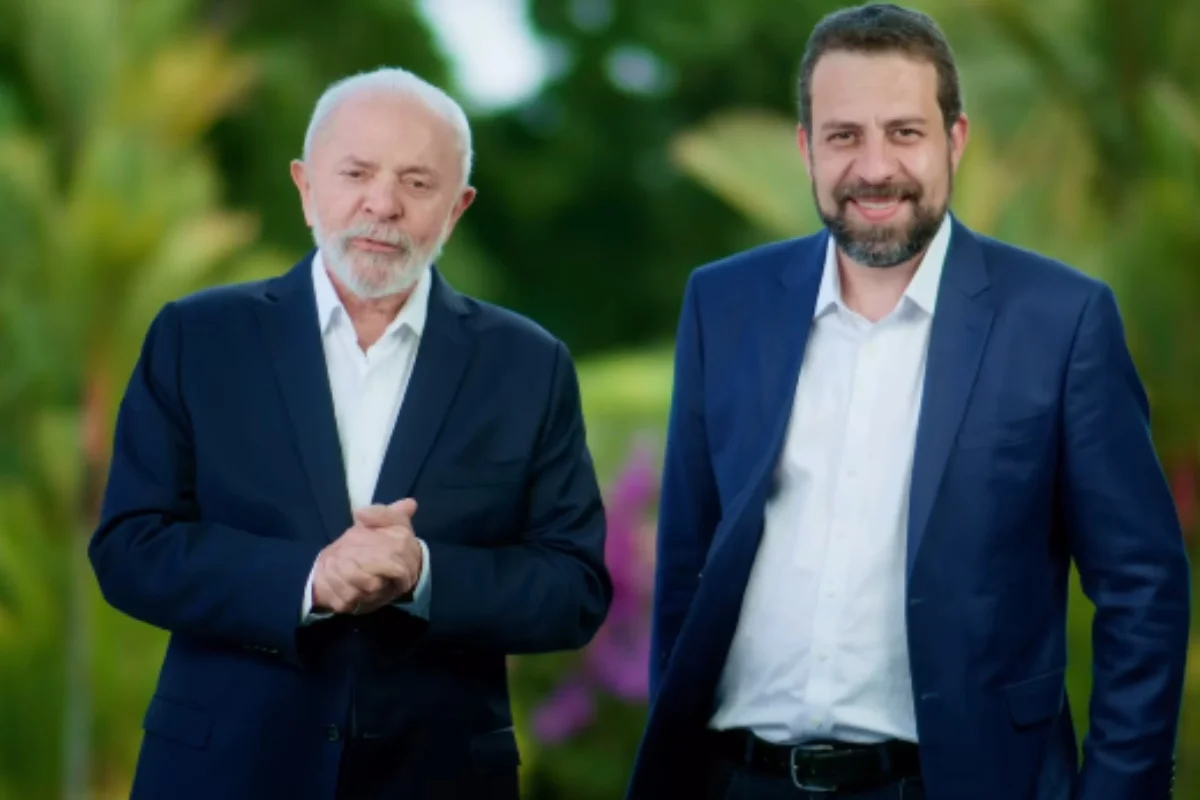 Presidente Lula e o deputado federal Guilherme Boulos (Psol)