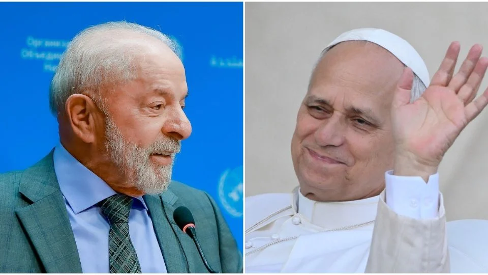 Luiz Inácio Lula da Silva e o Papa Leão XIV
