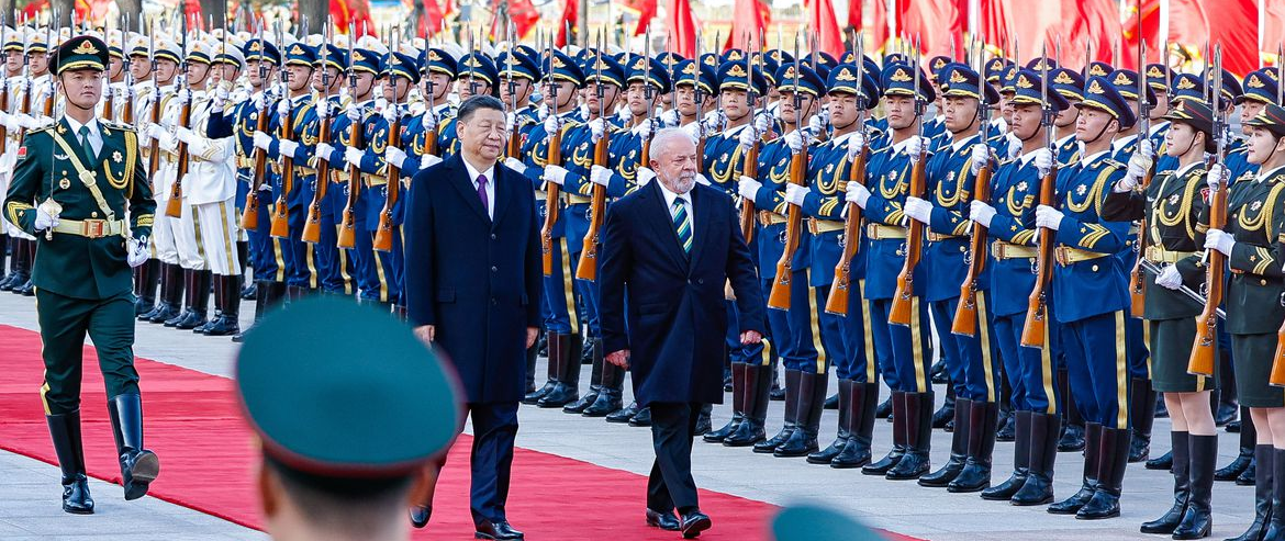 Presidente brasileiro Lula e presidente chinês Xi Jinping