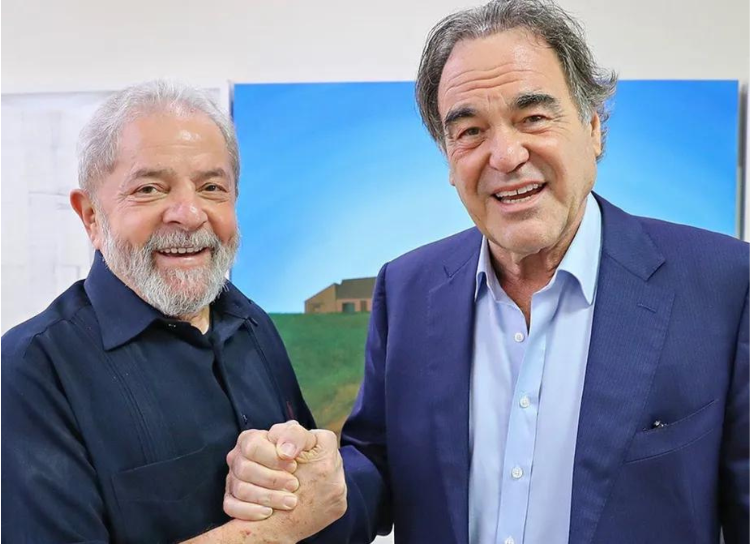 Lula e Oliver Stone.