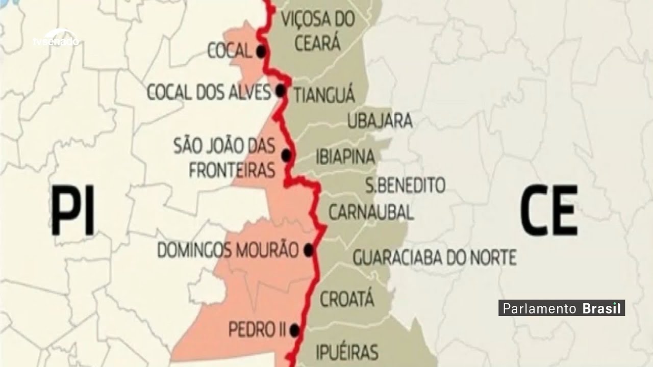 O litígio envolve sete municípios do lado do Piauí e treze da parte do Ceará