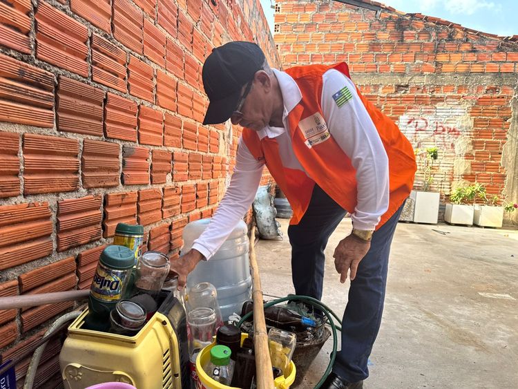 Vistorias realizadas pelos agentes de saúde em combate à dengue no período chuvoso