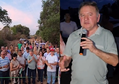 Merlong Solano inaugura obras em São Félix do Piauí