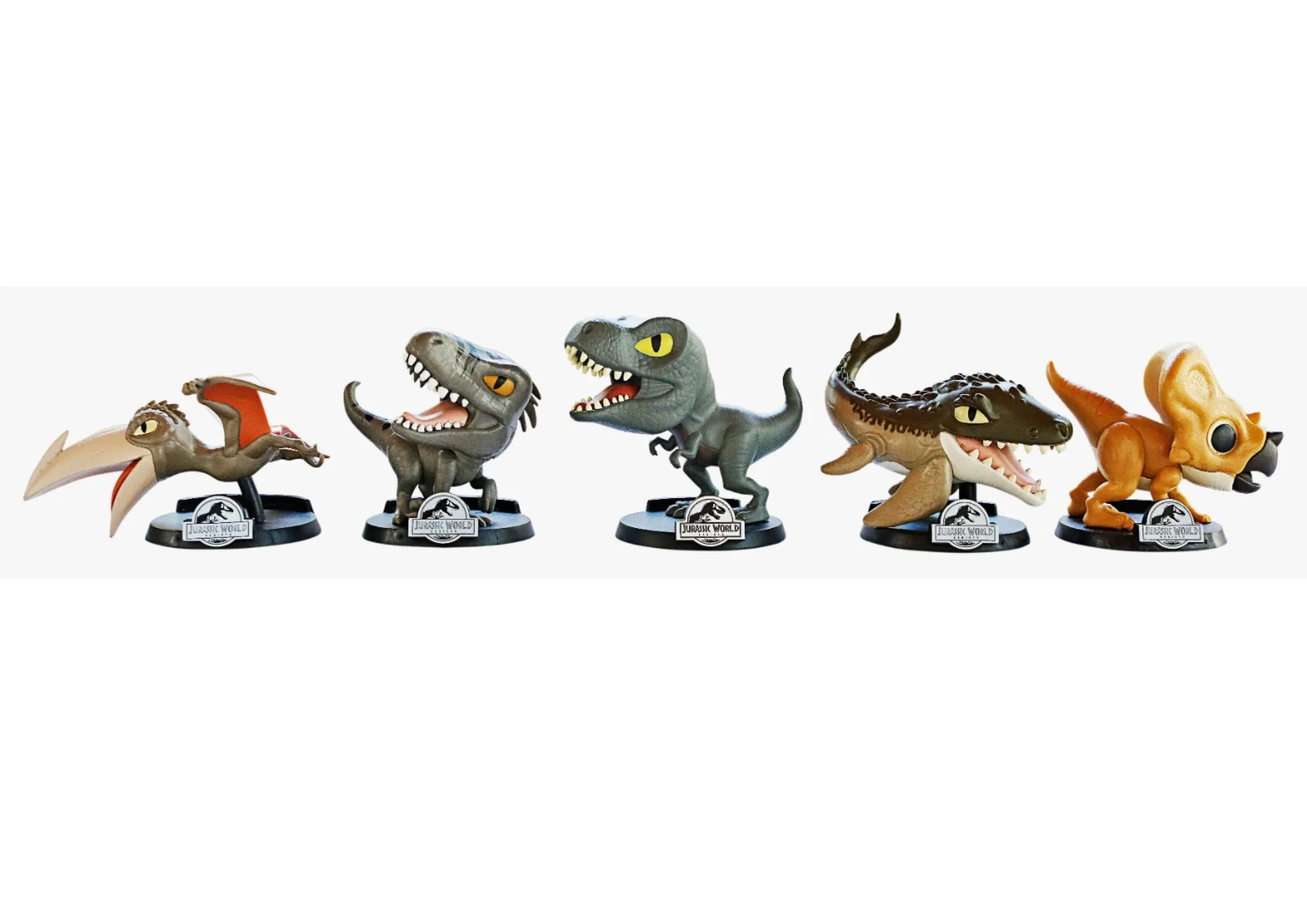 Miniaturas colecionáveis do Jurassic Park