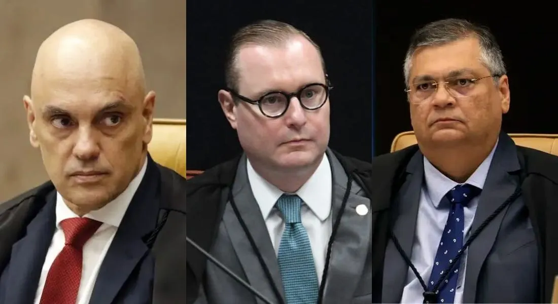 Moraes, Zanin e Dino - ministros do STF já formam maioria para manter prisão preventiva de Bolsonaro