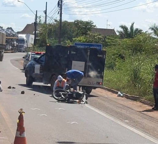 Motociclista morre em grave acidente