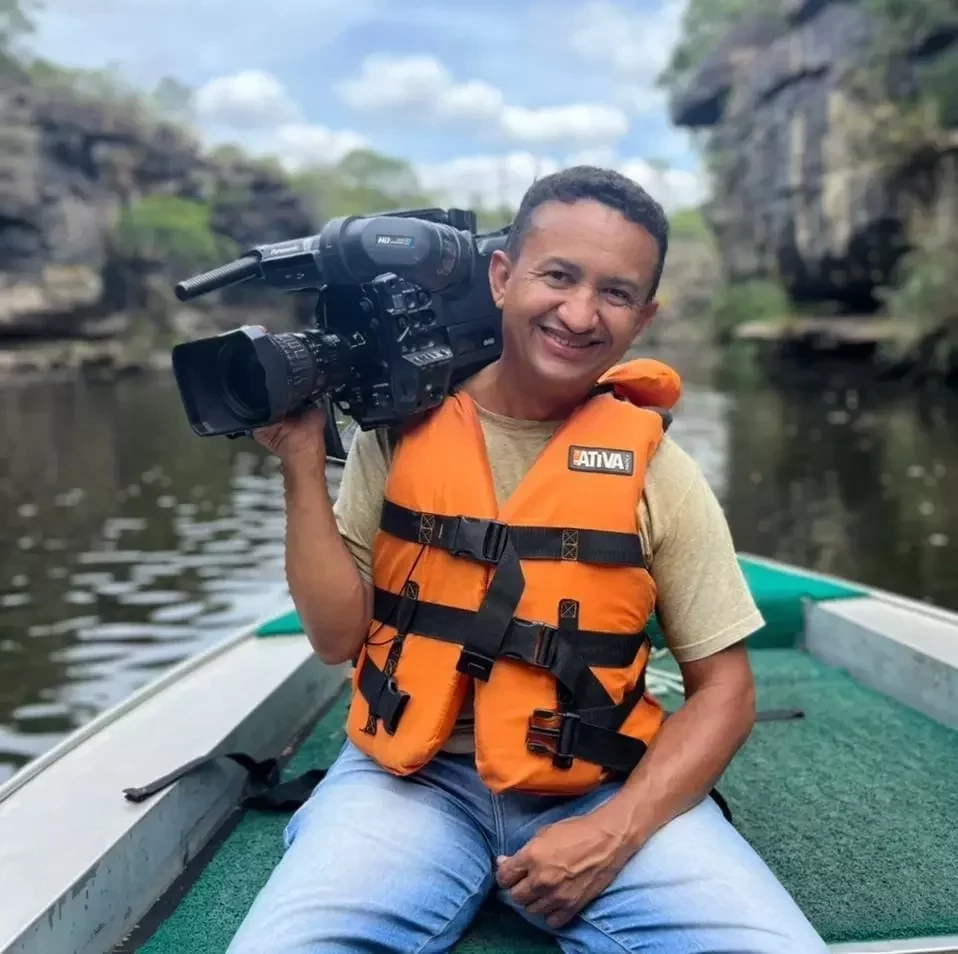 Avelino Neto, cinegrafista do Grupo Meio