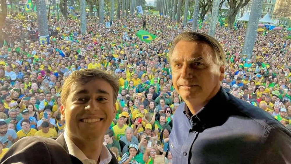 Nikolas Ferrira e Jair Bolsonaro
