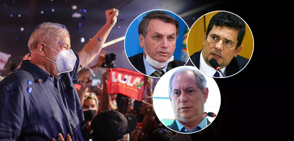 Lula, Bolsonaro, Moro e Ciro