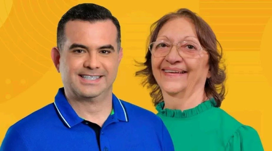 Prefeito eleito no município de Orós, Simão Pedro Alves, e sua mãe e vice, Tereza Cristina