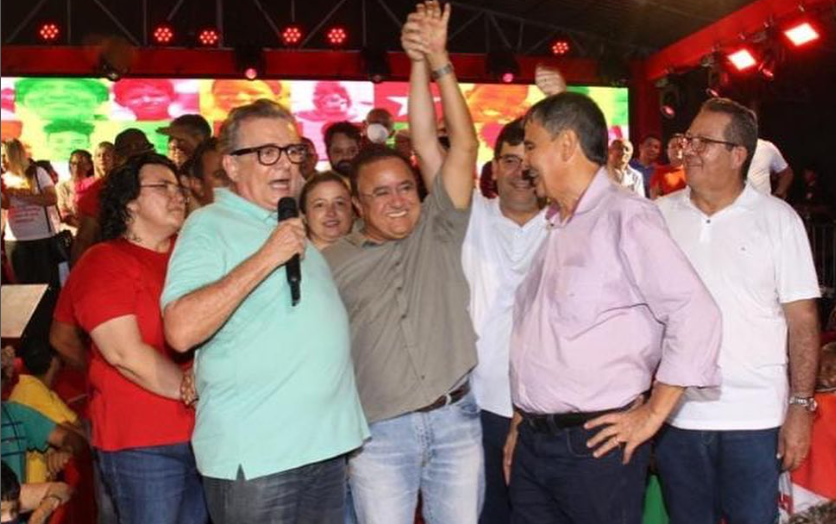 Prefeito de Palmeirais, Baltazar Campos (PTB), participou de evento em apoio a Rafael Fonteles