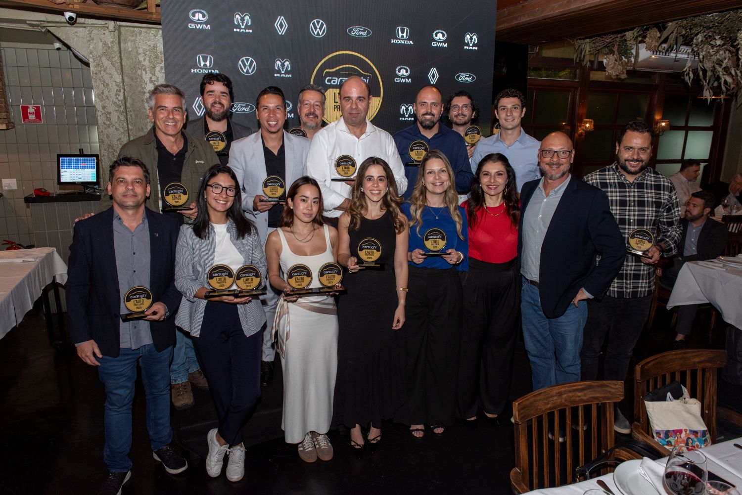 Prêmio Carsughi L’Auto Preferita 2025 destaca os melhores do setor automotivo