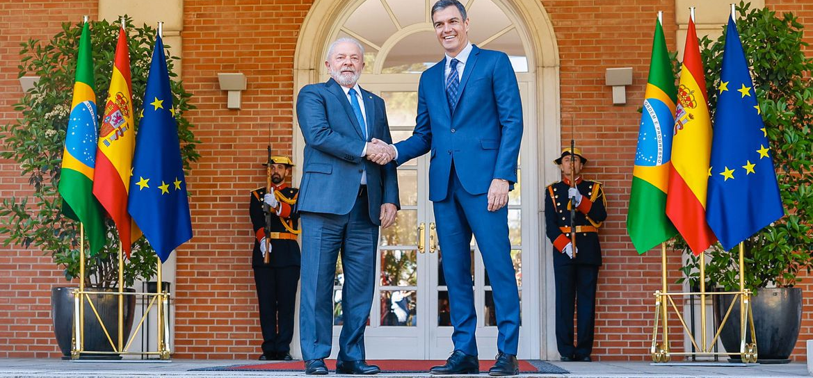 Presidente Lula reunido com o presidente da Espanha