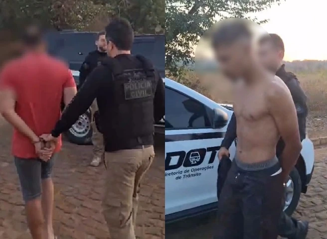 Presos por homicídio em Jardim do Mulato