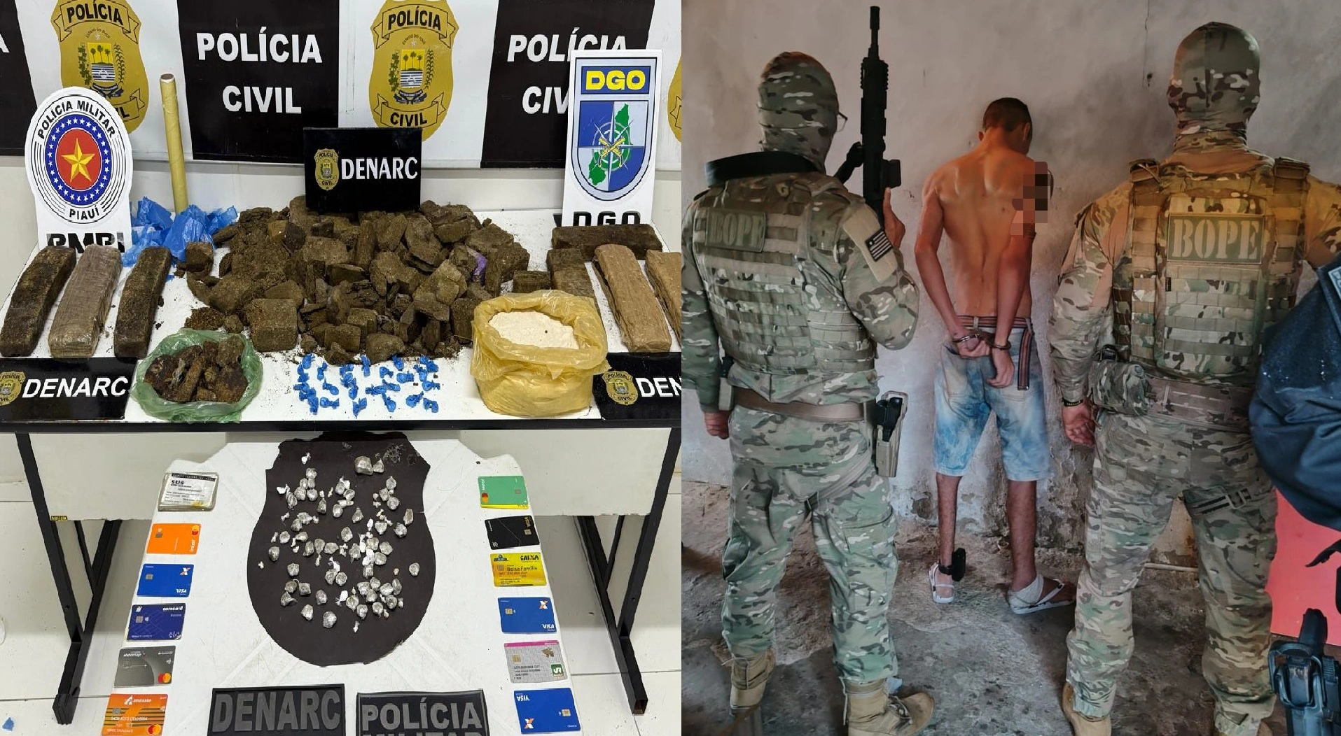 Polícia fecha boca de fumo e prende suspeito de integrar facção criminosa