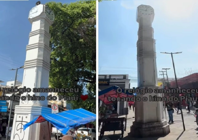 Tradicional relógio da Praça Rio Branco