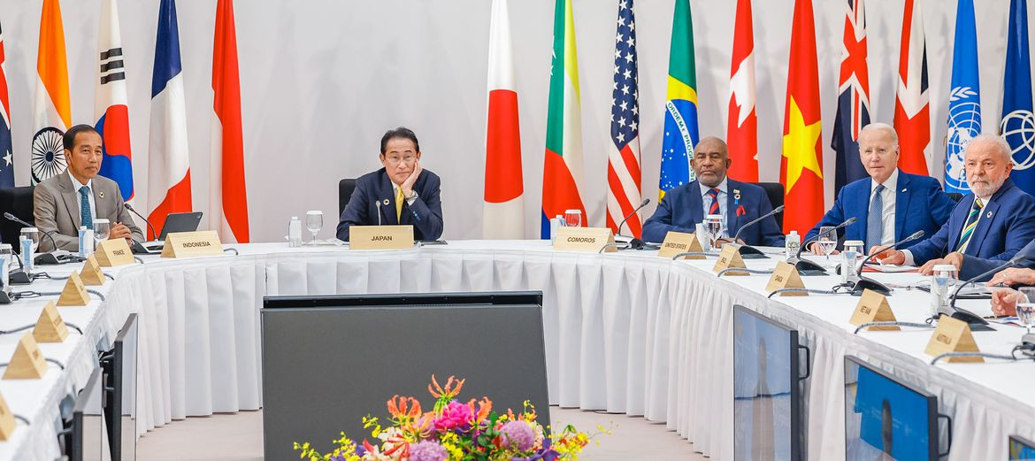 Reunião do G7 contou com a presença do presidente Lula e outros líderes mundiais