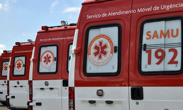 Ambulância do Samu Estadual