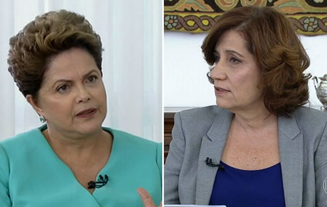 Dilma Roussef desmoraliza os argumentos de Miriam Leitão