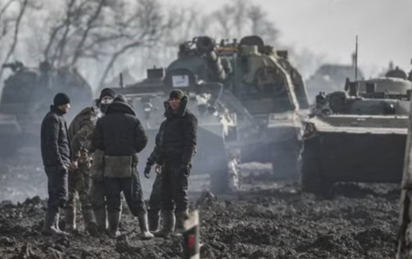 Militares russos no Leste da Ucrânia