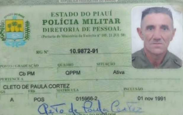 O sargento Clero de Paulo foi morto de forma covarde