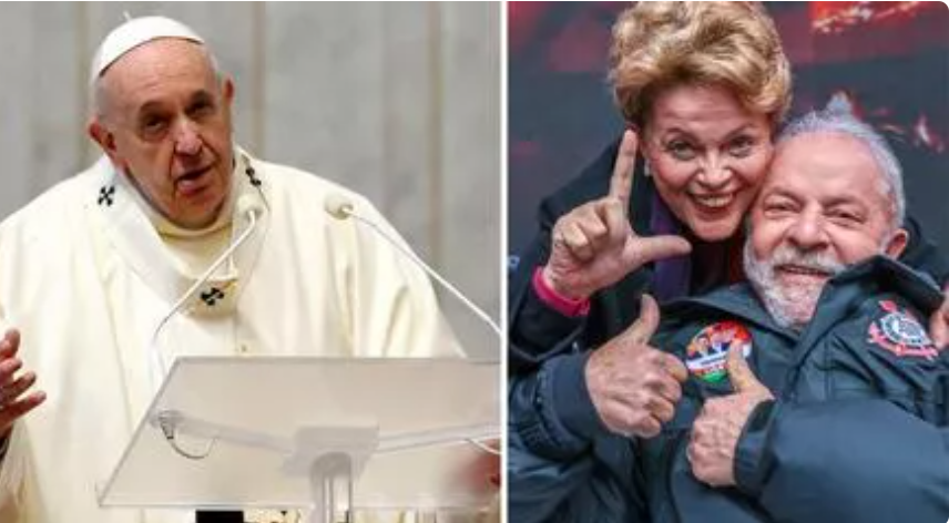 O Papa Francisco, Dilma e Lula