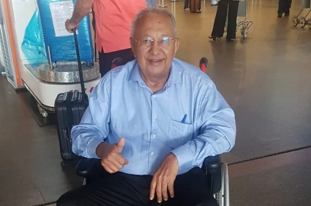 Dr Pessoa caiu e quebrou o pé em Brasília