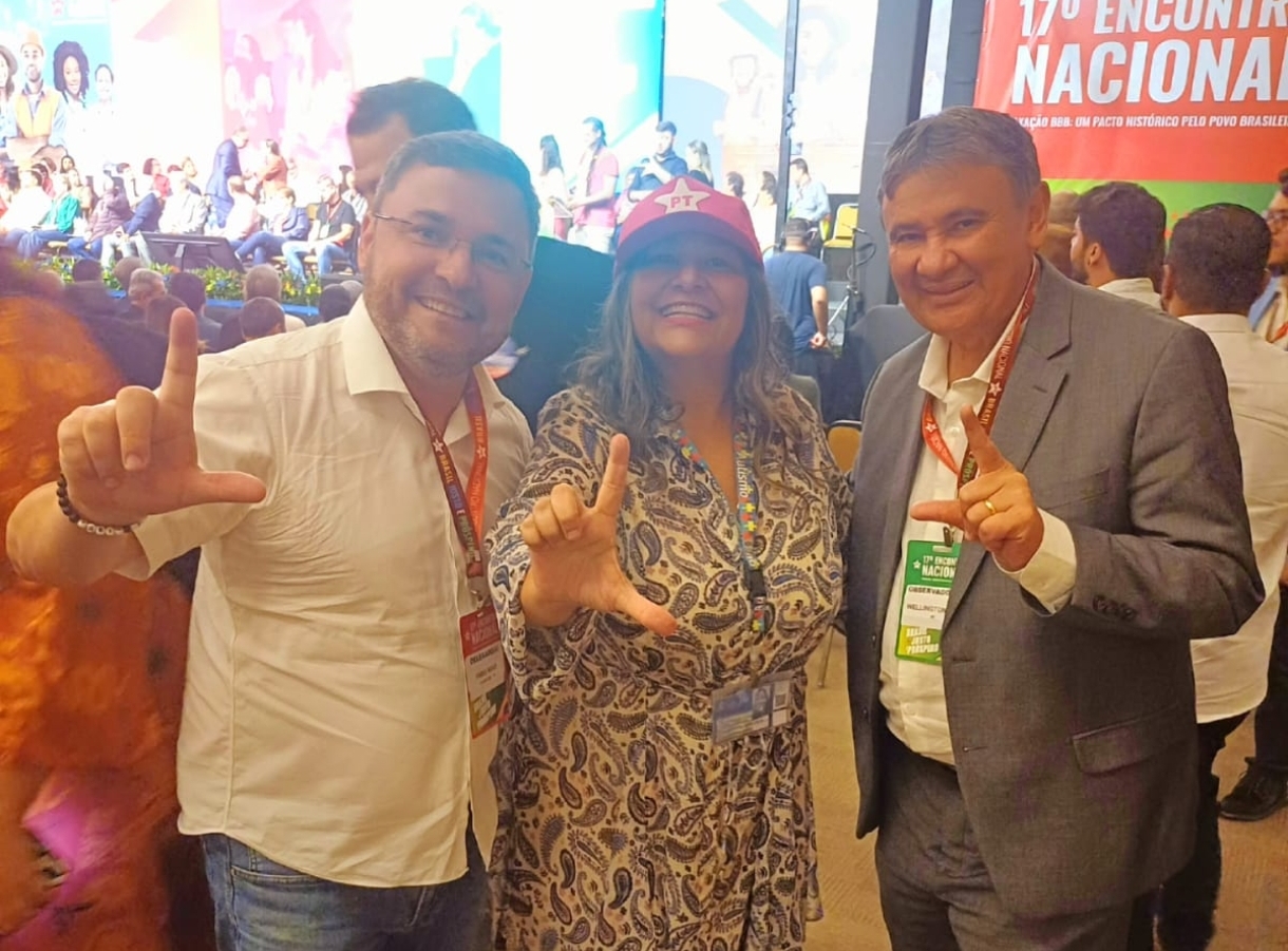 Fábio Novo, Maria Martins e Wellington Dias
