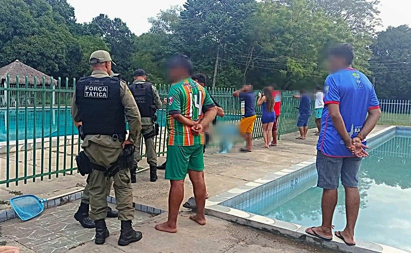 A Polícia Militar esteve no local do afogamento