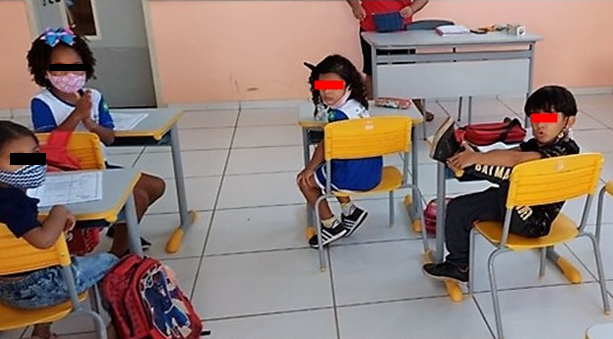 Escolas municipais descumprem as medidas sanitárias contra a Covid-19
