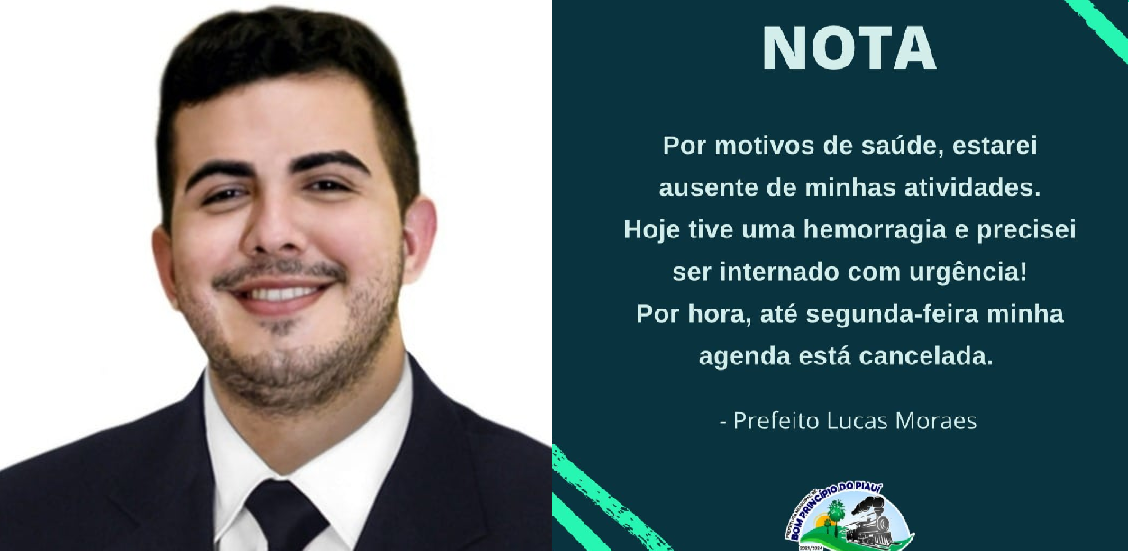 Lucas Moraes, prefeito de Bom Princípio é internado com hemorragia