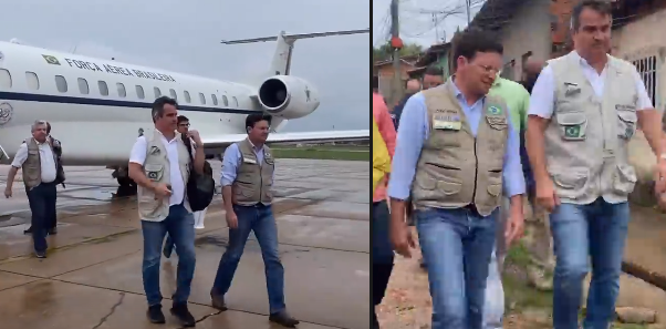 Ministros Ciro Nogueira e João Roma visitam áreas afetadas pelas chuvas em Teresina