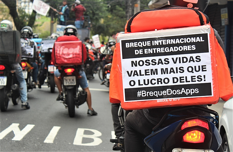 Categoria de entregadores de aplicativos se mobiliza em diversas capitais e cidades brasileiras