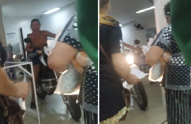 Mulher invade hospital com moto em Piracuruca