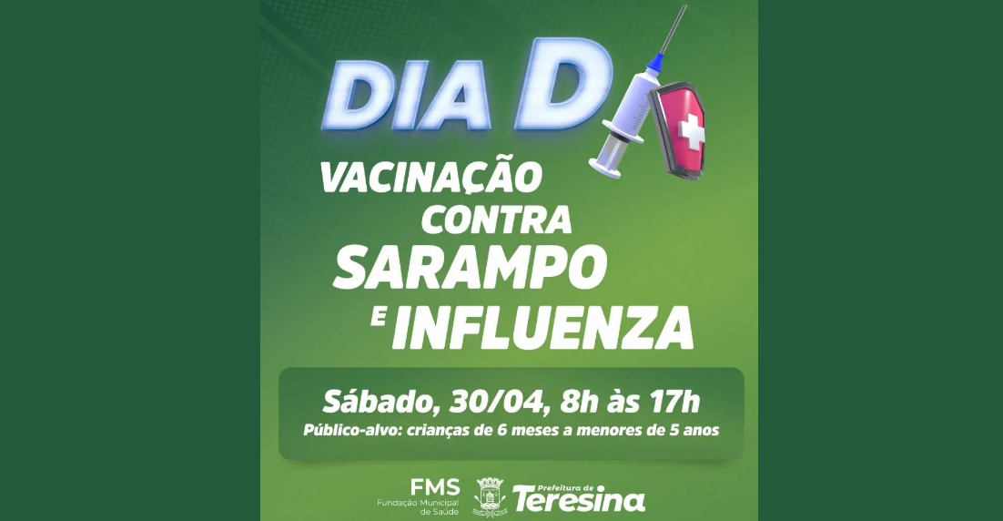 Dia D da vacinação contra gripe e sarampo