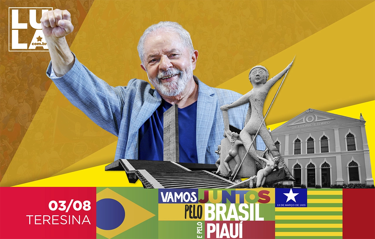 Lula visita Teresina nesta quarta-feira (01)