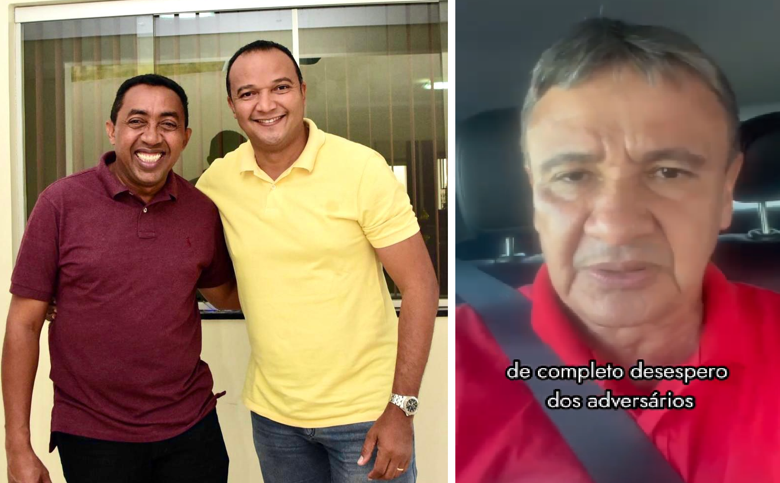 Joel Rodrigues, vereador Ancelmo Jorge e Wellington Dias