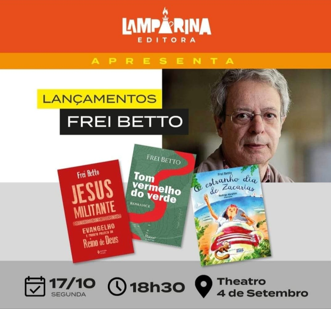 Frei Betto lança três livros em Teresina