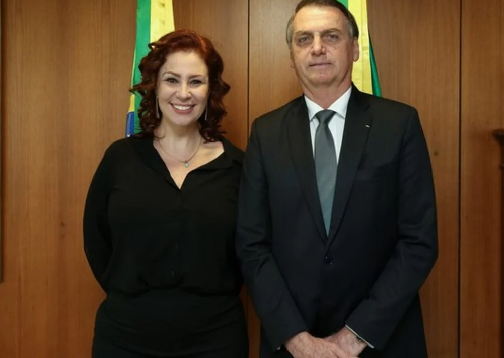 Carla Zambelli e Jair Bolsonaro