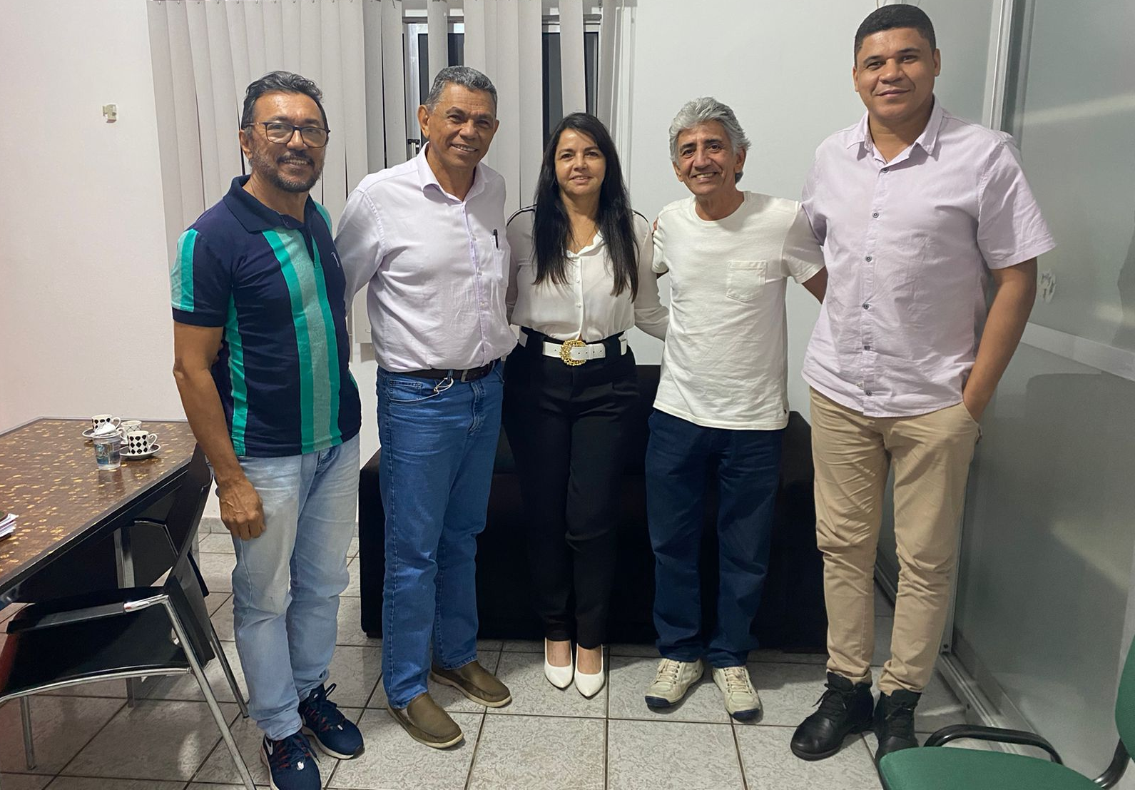 Presidente do PT Piauí, João de Deu, se reúne com presidentes do PCdoB e PV
