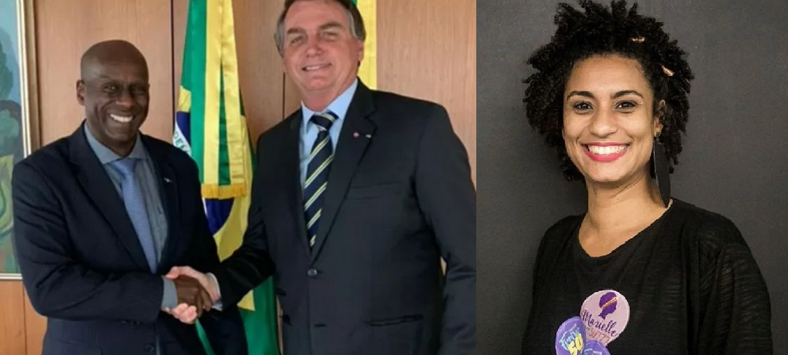 Aílton Barros (PL-RJ) e Jair Bolsonaro (PL)  - Marielle Franco