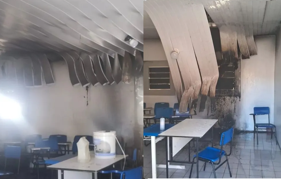 Incêndio atinge sala de aula na Uespi